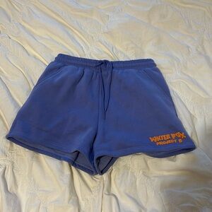 White fox sweat shorts